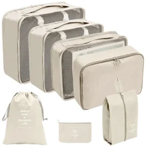 Travel Packing Cubes Set 7-10pcs Luggage Organizer Storage Bags UK