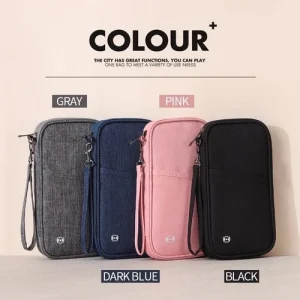 Family Travel Passport Holder RFID Blocking Wallet Document Organizer Case