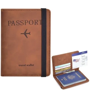 RFID Passport Holder Travel Wallet Cover Card Ticket Organizer Unisex